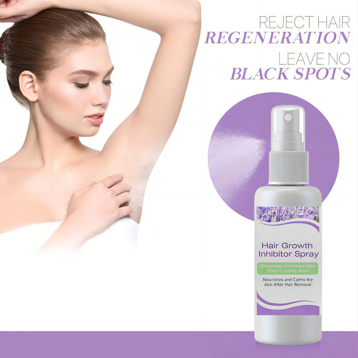 Hair Care Lotion - Semprotan penghilang pertumbuhan rambut permanen, Bikini