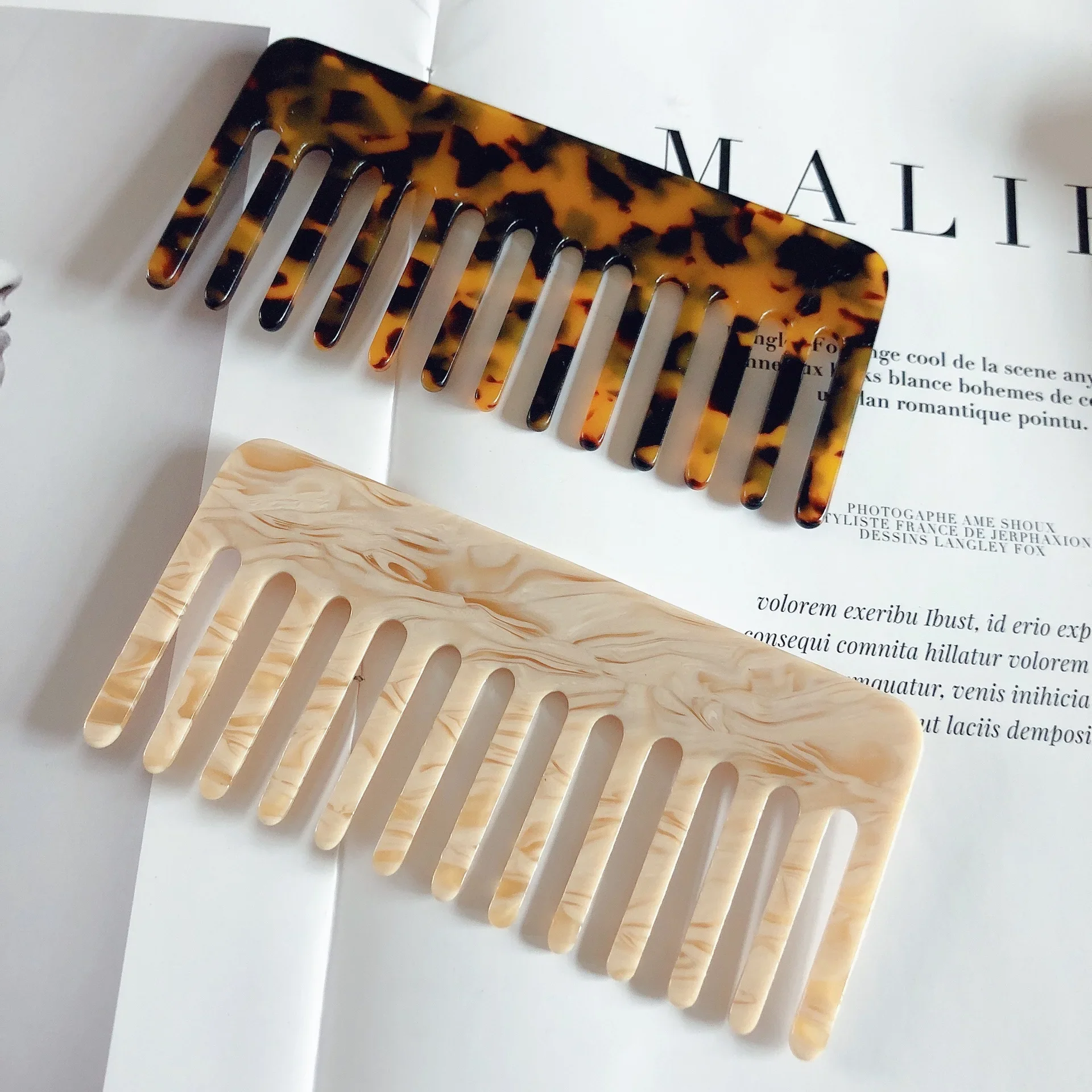 Sisir rambut asetat warna-warn - Hair Care Korean Products ulasan dan harga